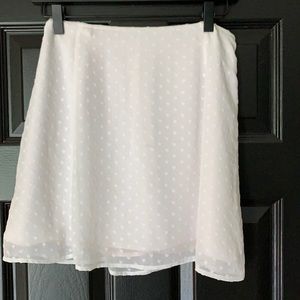 White Eyelit Mini skirt